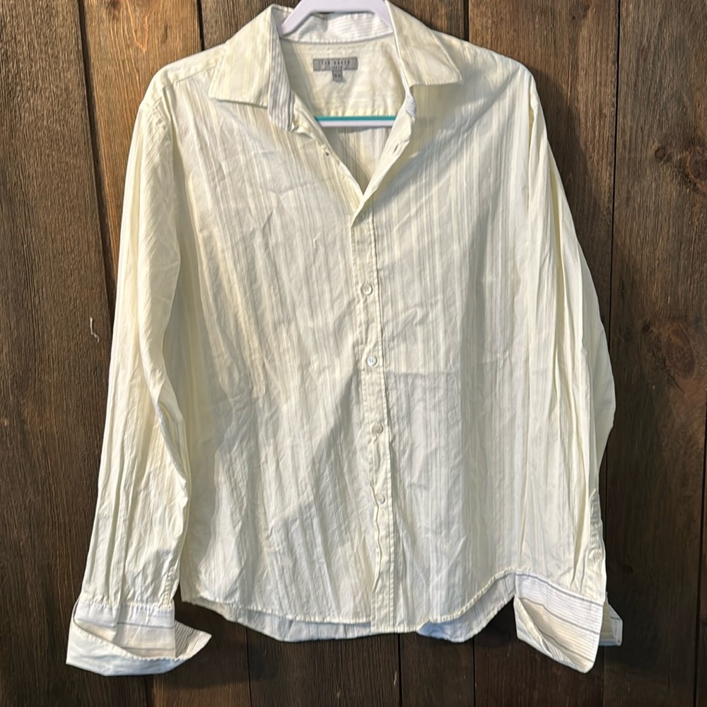 Ted Baker off-white/light yellow dress shirt